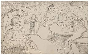 Pourvoyeurs, drawing by Jules Pascin 1906